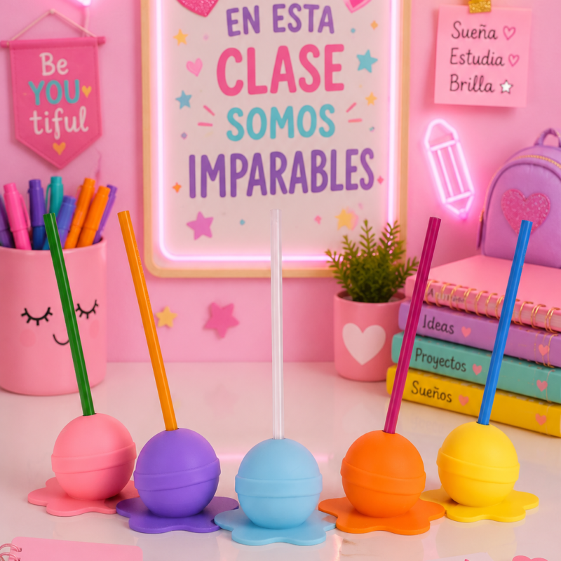 Porta pluma en forma de paleta